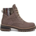 thumbnail image 2 of JUSTINREESS Ella Women's Leather Lace Up Ankle Boot In Brown Size 5, 2 of 6