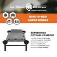 thumbnail image 2 of Disc-O-Bed Single Cot, Portable Sleep Solution for Tents & Cabins, Grey, Large, 2 of 11
