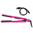 thumbnail image 4 of Ovente Ceramic Hair Straightener 1 Inch Ceramic Plate Hot Tool 2GB MP3 Player Speaker Up to 410 Degree Heat Control Smooth Glide Beauty Flat Iron Wave Curler Travel Slim USB Cord 110 Voltage Pink GF6, 4 of 8