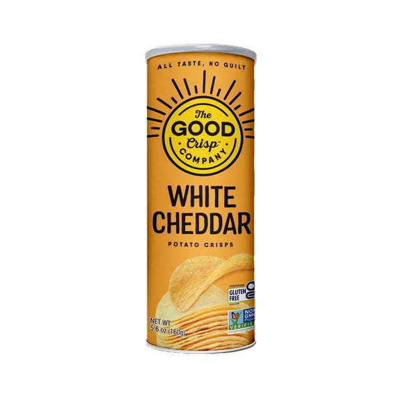 The Good Crisp White Cheddar Potato Crisps 8/5.6oz, 514664