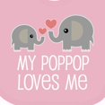 thumbnail image 4 of Inktastic My Poppop Loves Me Grandkids Boys or Girls Baby Bib, 4 of 4