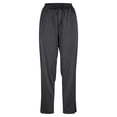 thumbnail image 3 of Satin Pants for Women Palazzo Pants Petite Plus Size Casual Solid High Waist Wide Leg Vacation Cropped Trousers Trendy Clothing Pull On with Pockets, 3 of 6