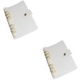 thumbnail image 1 of Glaciersei 2 Pieces PVC Stainless Steel Clear Binder Notebook Binding Machine Travel Office, 1 of 5