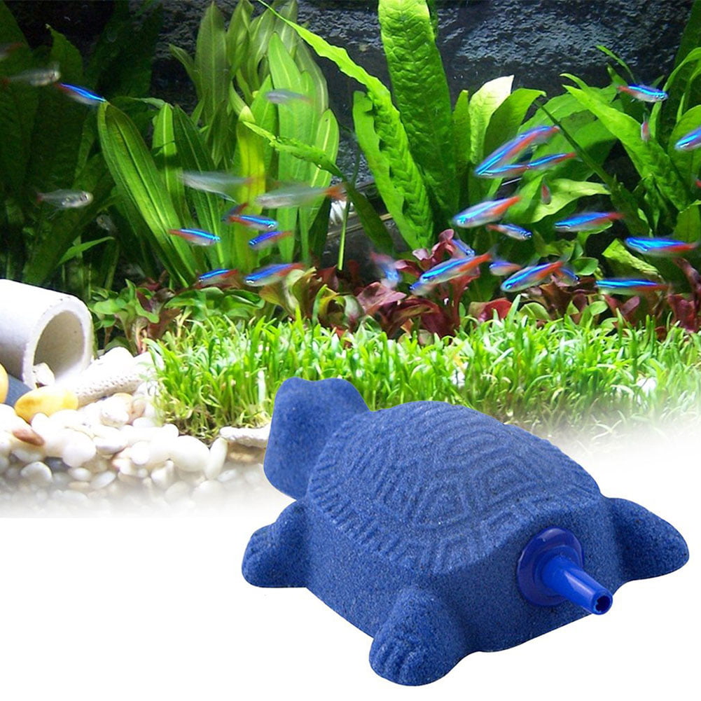 Hacloser 5Pcs/Set Bubble Air Stone Turtle Shape Diffuser Aquarium Fish Tank Aerator Oxygen Pump Ornament Decor 