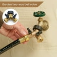 thumbnail image 3 of Hose Splitter 2 Way Heavy Duty Garden Hose Splitter Brass Y Valve Hose Connector, 3 of 6