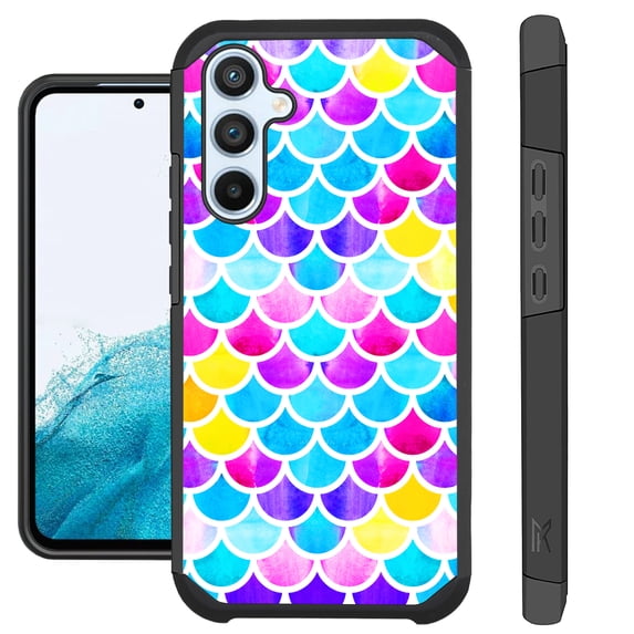 Compatible with Samsung Galaxy A54 5G; Hybrid Fusion Guard Phone Case Cover (Mermaid Colorful)