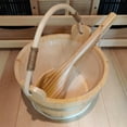 thumbnail image 4 of Cubo De Sauna De Madera, De Sauna Para Sala De , 6 Litros Y Tapa De Sauna Zulema Cubo de sauna y cucharón, 4 of 8