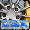 thumbnail image 4 of Wheel Hub Decoration Caps Anti Fall Fastening Car Wheel Hub Caps for Most Car, 4 of 10