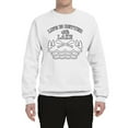 thumbnail image 2 of Wild Bobby, Life Is Better At The Lake, Unisex Crewneck Graphic Sweatshirt, White, X-Large, 2 of 4