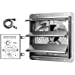 thumbnail image 3 of 14 Inch Shutter Exhaust Fan Aluminum High Speed 1600RPM, 1000 CFM, Silver, with Adjustable Programmable Thermostat, 3 of 10