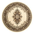 thumbnail image 3 of Unique Loom Reza Collection Area Rug - Washington (7' 10" Round Ivory/Black), 3 of 7