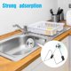 thumbnail image 4 of 2X Soporte de Esponja Magnético para de Cocina Cajita de Acero Inoxidable Sin Taladrar con Adhesivos Accesorios de Cocina Impermeables, 4 of 5