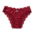 thumbnail image 2 of Blmnix Ladies Underwear Sexy Underwear Satin Panties Hipster Panties Boxer Shorts Red Lace Women Underwear Cotton, 2 of 5