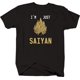 thumbnail image 1 of Camisetas gráficas negras de Im Just Saiyan, 1 of 3