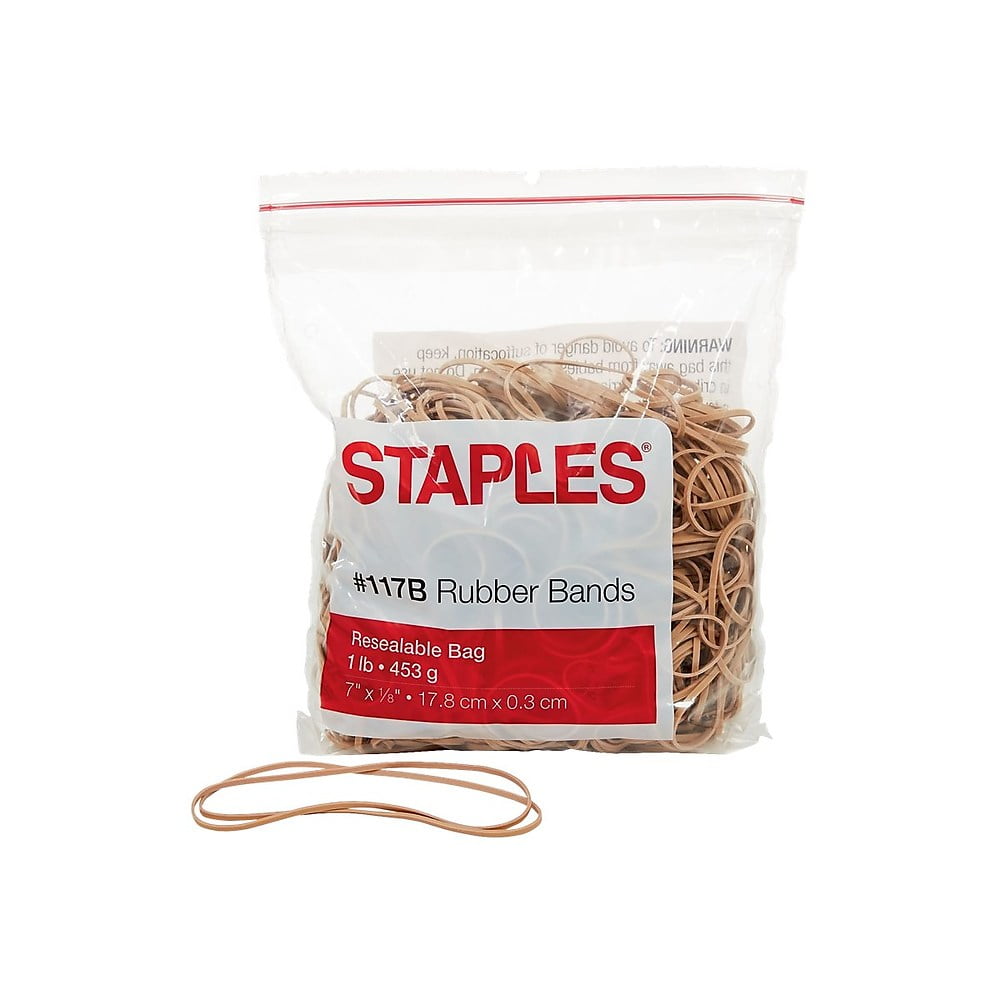 Staples Rubber Bands Size 117B 808017