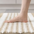 thumbnail image 2 of Phantoscope Soft Chenille Bathroom Rug, 17 x 20 in, Quick Dry, Non-Slip Backing, Off White, 2 of 9