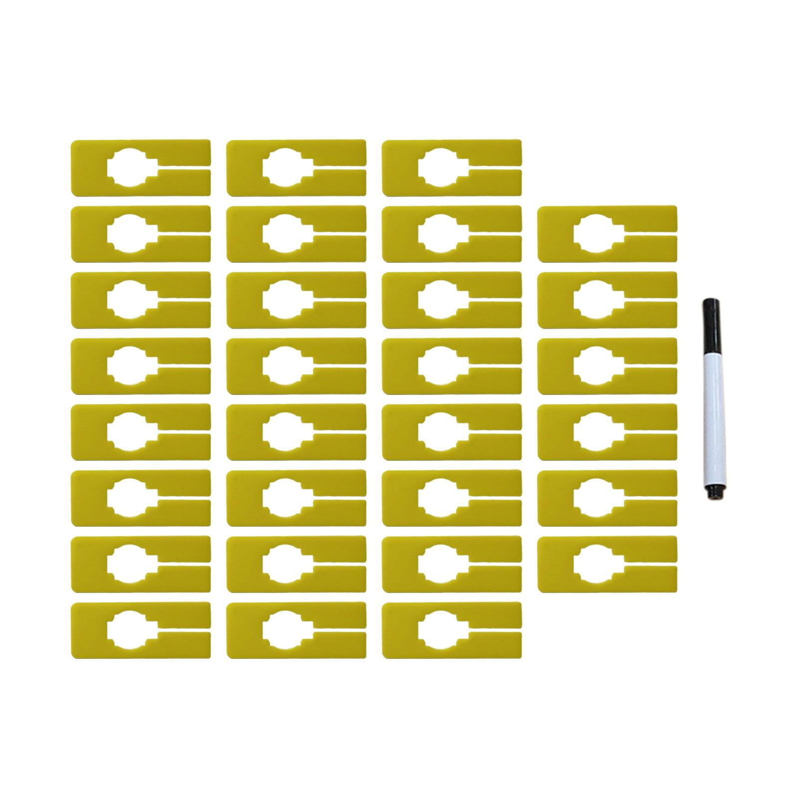 30Pcs Rectangle Clothing Size Dividers Blank Closet Dividers for Cloth