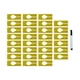 thumbnail image 1 of 30 divisores de tamaño para perchas de ropa, divisores de armario, organizadores, marcado de tamaño amarillo, 1 of 8