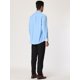 thumbnail image 5 of Lars Amadeus Camisas de vestir en contraste para hombre Camisa de negocios de algodón ajustada con botones Azul XL Unique Bargains Camisas, 5 of 6
