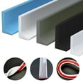 thumbnail image 4 of Bathroom Retention Water Barrier Strip Dry & Wet Separation Silicone Seal Strip Black 200cm, 4 of 4