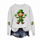 thumbnail image 5 of RKSTN Women's St Patrick's Day Sweatshirt Plus Size Crewneck Irish Gift St Patricks Luckys Shamrocks Graphic Print Hoodless Sweatshirts Top Womens Casual Round Neck Loose Fits Long Sleeve T Shirts, 5 of 5