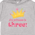 thumbnail image 3 of Inktastic 3rd Birthday Princess I'm Three Toddler Hoodie, 3 of 4