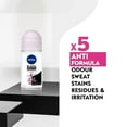 thumbnail image 4 of Nivea Black & White Invisible Clear Deodorant, 1.7oz(50ml) (Pack of 6), 4 of 6