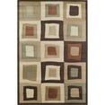 thumbnail image 2 of Rugs America Modern Square Bowery Area Rug Brown, 2 of 3