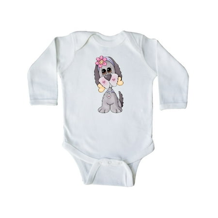 

Inktastic Poppy Dog Found a Bone Gift Baby Boy Long Sleeve Bodysuit