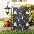 thumbnail image 3 of Black and White Halloween Elements Pattern Fall Garden Flags 12.5"x18" Double Side,Small Yard Flags for Outside,Outdoor Fall Decor,Autumn Funny Garden Flag Yard Decoration, 3 of 4