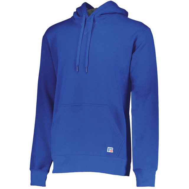 Russell Athletic Cotton Rich Fleece Hooded Sweatshirt, L, Royal