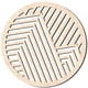 thumbnail image 1 of Beige Wood Wall Decor Round Panel Art For Home Decoration Easy Installation 30x30cm 1Pcs, 1 of 4