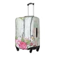 thumbnail image 2 of Vsdgher Vintage Wood with Floral Print Luggage Cover Washable Suitcase Cover Protector Anti-scratch Suitcase cover Fits 18-32 Inch Luggage, 2 of 8