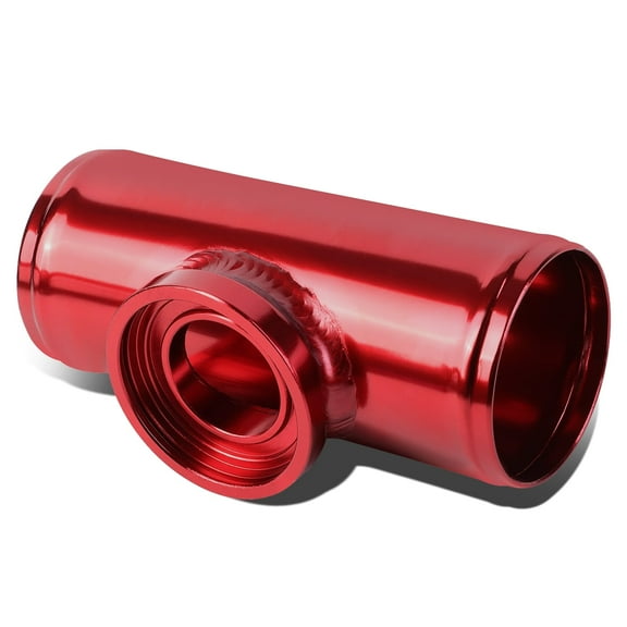 DNA Motoring FP-H250-RD 2.5" Turbo Blow Off Valve Aluminum Flange Adapter Pipe for Type-SQV BOV (Red)