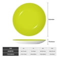 thumbnail image 2 of Daiia Yellow Printed Pattern Ceramic Plate Dinner Plates Bone China Decorative Plates with Display Stand Art Ceramic Ornaments for Wall Hanging Decoration-8in, 2 of 6