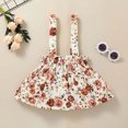 thumbnail image 5 of SDJMa Toddler Baby Girls Cute Or Solid T-Shirt Tops+Floral Suspender Skirts Outfits, 5 of 9