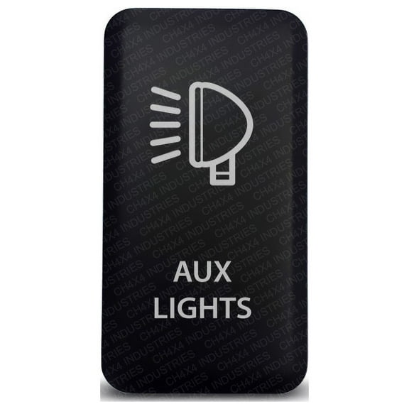 CH4x4 Toyota Push Switch Auxiliary Lights Symbol - White LED