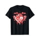 thumbnail image 2 of Valentine's Day Matching Tees for Couples - Vintage Love Heart Graphic, 100% Cotton, Short Sleeve Crew Neck T-Shirts, Ideal for Casual Wear & Romantic Evenings, 2 of 6