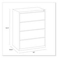 thumbnail image 5 of Alera Lateral File, 4 Legal/Letter-Size File Drawers, Putty, 30" x 18.63" x 52.5", 5 of 11