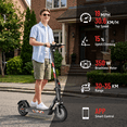 thumbnail image 5 of Adults Electric Motorized Scooter for Teens,Foldable 10" Solid Tires,Fast 19 mph,Long Range,350W Commuter E Scooter,Dual Suspension, 5 of 7