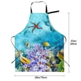 thumbnail image 5 of Lsque Corals and Tropical Fish Waterproof Apron Chef Aprons for Men Heavy Duty Chemical Work Apron Extra Long Grilling Aprons with Adjustable Bib Apron, 5 of 9