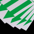 thumbnail image 4 of Uxcell 4x1" Arrow Sticker Directional Sign Adhesive Removable Floor Decal Green 6Set / 36Pieces, 4 of 6