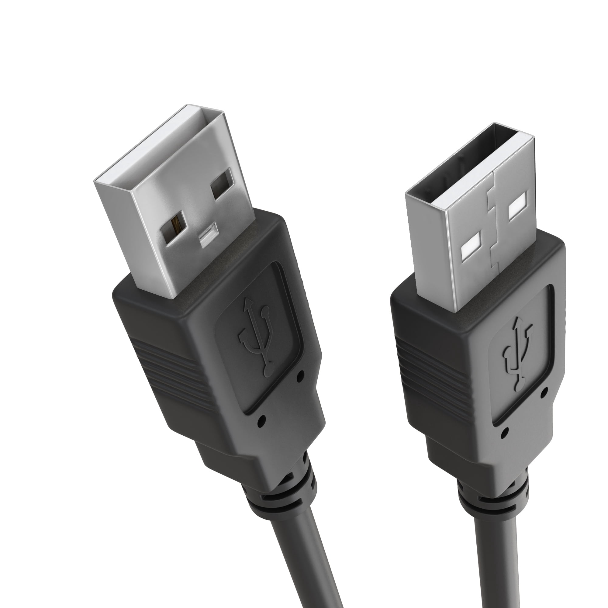 Cmple - USB to USB Cable 6ft USB A to A Male to Male USB 2.0 Cable Data Transfer USB Cord for Laptop, PC, USB Hub, Hard Drive, Laptop Cooler - Black