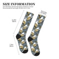 thumbnail image 2 of Lsque Cartoon Squirrel on Branch Pattern Sport Compression Socks for Men & Women 15-20 mmHg Knee High Nurse Pregnant Running Medical and Travel Athletic, 2 of 6