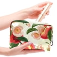 thumbnail image 4 of Peach Waterproof Cosmetic Storage Bag with Zipper, Lightweight, Large Capacity, Printed Design - Makeup Pouch for Women and Girls on the Go!, 4 of 6