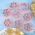 thumbnail image 7 of Mosey 8Pcs/Set 3D Flower Shape Cookie Cutters Plastic Biscuit Mold Cookie Stamp DIY Fondant Cake Mould Baking Pastry Bakeware Kitchen Supplies, 7 of 7