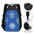 thumbnail image 3 of Vsdgher Compass Print Travel Laptop Backpack, Laptops Backpack with USB Charging Port, Water Resistant Computer Bag Gift for Men & Women, 3 of 7