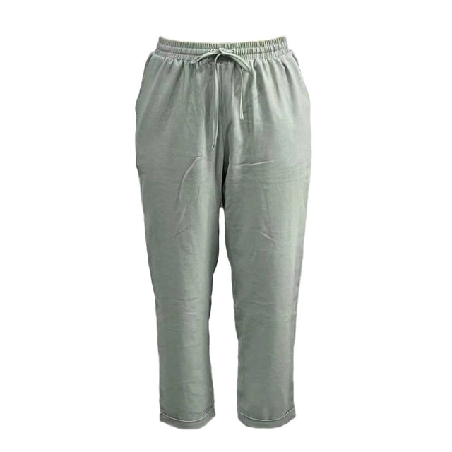Pantalón George para Mujer con Roll up Verde Sage Talla G