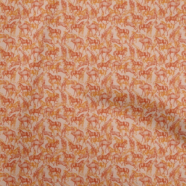 oneOone Silk Tabby Peach Fabric Print Sewing Craft Projects Fabric Prints By Yard 42 Inch Wide