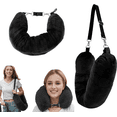 thumbnail image 1 of JP Multi-Purpose Stuffable Travel Pillow - Converts to Storage Bag for Clothes & Essentials, Compact & Space-Saving Design, Black, 1 of 6